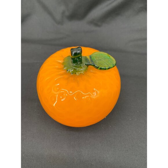 Blown Glass Fruit 6 pc set Includes Pineapple Orange Pear Purple Grapes Lemon St - Picture 11 of 14